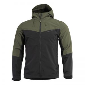 Pentagon bunda Pentagon Monlite Shell oliva S Pohodlná nepromokavá bunda vhodná na každodenní nošení. Na její výrobu byl použit polyester v kombinaci se spandexem