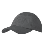 Helikon kšiltovka Helikon baseball R/S šedá Nastavitelná baseballová čepice vybavená sadou měkkých suchých zipů pro ID/morale nášivky a další položky. Určeno pro použití v horkém počasí.    Prodyšná Lehká váha ID panely na suchý zip   Rozměry panelů na suchý zip:   Přední strana: 9 x 5 cm Horní: 4 x 4 cm Zadní: 4