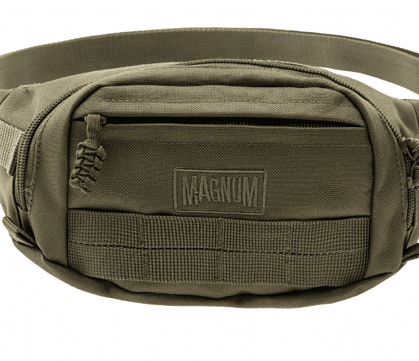 Magnum ledvinka Magnum Plover oliva 3 přihrádky na zip hlavní přihrádka obsahuje síťovou kapsu na zip a organizér molle systém možnost přidání na batoh materiál: 100% polyester rozměry: 22 x 14 x 8 cm váha: 0