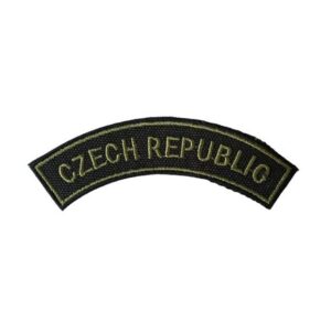 nášivka Czech Republic černá délka 10 cm