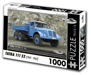 puzzle truck Tatra 111 S2-1000 dílků PUZZLE TRUCK 14 - TATRA 111 S2 (1942 - 1962) 1000 DÍLKŮ   Rozměry složeného puzzle: 660 x 470 mm Materiál: originál puzzle lepenka o síle 1