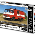 puzzle truck Avia 30 DVS 12 hasičský vůz-1000 dílků PUZZLE TRUCK 29 - AVIA 30 DVS 12 HASIČSKÝ VŮZ (1968 - 1982) 1000 DÍLKŮ   Rozměry složeného puzzle: 660 x 470 mm Materiál: originál puzzle lepenka o síle 1