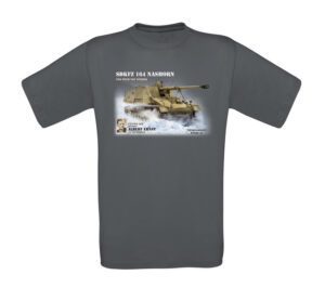 tričko NW SDKFZ 16H Nashorn XXL Nashorn výkonný stihač tanků s dělem velkého dostřelu a přesnosti Limited Edition: NETRVALOWITZ WERKE AG materiál: 100% bavlna Prát a žehlit po rubu! nové zboží