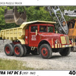 puzzle Truck Tatra 147 DC 5 (1957-1961)-40 dílků Rozměry deskového puzzle: 37 cm x 29 cm Materiál: originál puzzle lepenka o síle 2 mm Rozměry balení:37 cm x 29 cm Rozměry jednotlivých dílků: cca 4 x 5 cm Počet dílků:40 Nevhodné pro děti do 3 let!!!   Sběratelská série EDICE RETRO-AUTA -TRUCK. Puzzle z této edice jsou nejen ideálním dárkem pro všechny automobilové nadšence