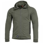 Pentagon mikina Pentagon Pentathlon 2.0 Camo Green XXXL 65 % bavlna 35 % polyester rychleschnoucí zipy YKK® bezešvé kapsy s páskou podlepená užitková kapsa na rukávu dvoubodová nastavitelná kapuce nastavitelný pas