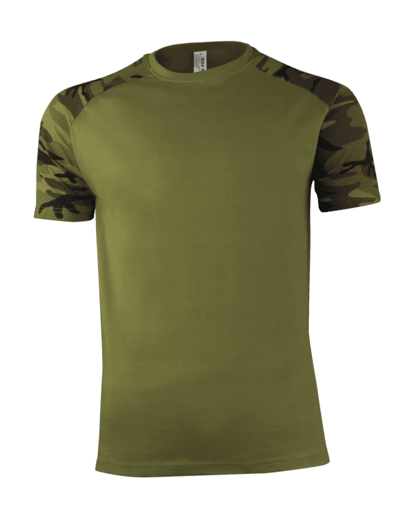 tričko pánské Military Raglan krátký rukáv XXXL tričko pánské Military Raglan krátký rukáv materiál: 100% česaná bavlna se silikonovou úpravou nové zboží   Tohle triko je rozumný kompromis pro tiskaře a vojáky. Pohodlně na něj umístíte svůj tiskový design a pro uživatele jsme vsadili raglánové rukávy