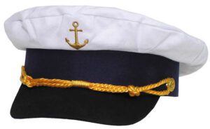MFH čepice Marine námořnická se zlatou kotvou 58 Jednoduchá námořnická kapitánská čepice s vyšitou zlatou kotvou a zlatým prýmkem.  Nastavitelná velikost pomocí plastového pásku:   menší velikost udávaná jako vel. 54 - nastavitelná cca od 50 do 54 cm větší velikost udávaná jako vel. 58 - nastavitelná cca od 55 do 59 cm   Výborný doplňek na vodu určitě ocení každý vodák. Jedete s partou na vodu ? V této kapitánské čepici budete stylovější než ostatní