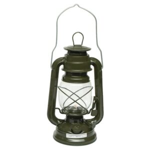 Mil-Tec lampa petrolejová 23cm zelená menší petrolejová lampa barva: zelená ideální domů na chalupu