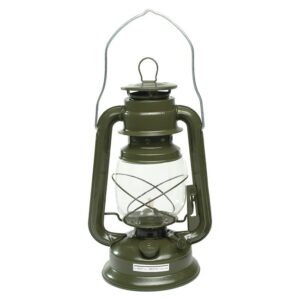 Mil-Tec lampa petrolejová 28cm zelená Klasická "Petrolejka" ve větším provední. Ideální jako nouzové světlo.   petrolejová lampa možnost zavěšení nebo přenášení pomocí sklápěcího držadla ideální domů