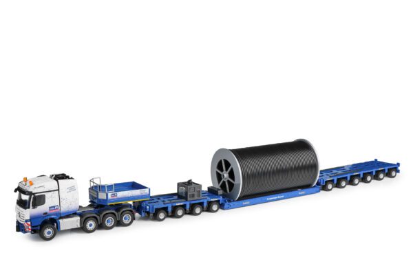 Conrad Modelle model MB Arocs 8x4+Goldhofer Ramonat kovový sběratelský model v měřítku 1:50 výrobce Conrad Modelle