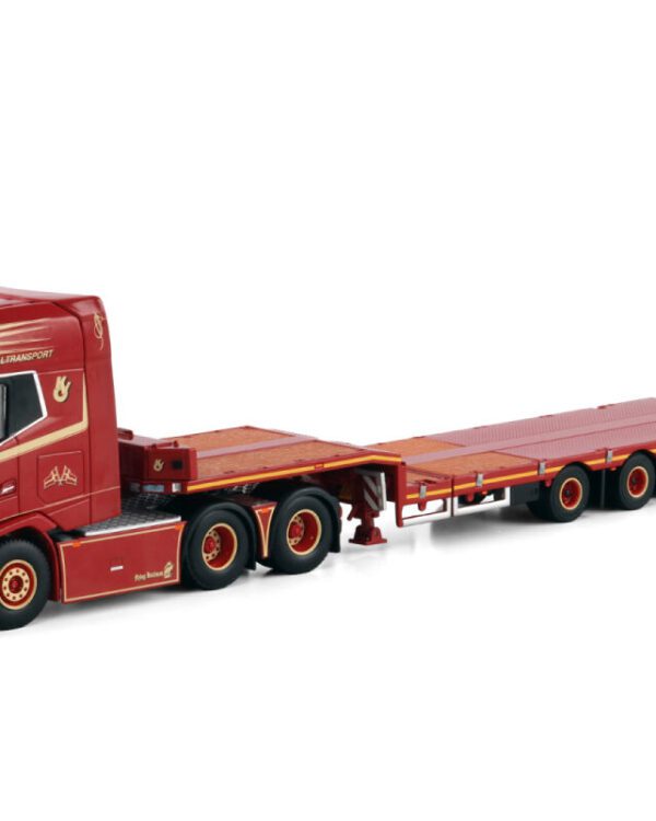 WSI Models model DAF XG + 6x2 + podvalník 4a Karsten V. Olesen kovový sběratelský model v měřítku 1:50 výrobce WSI models
