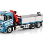 WSI Models model Iveco S-Way 6x2 valník s rukou Palfinger kovový sběratelský model v měřítku 1:50 výrobce WSI models