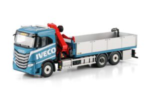 WSI Models model Iveco S-Way 6x2 valník s rukou Palfinger kovový sběratelský model v měřítku 1:50 výrobce WSI models