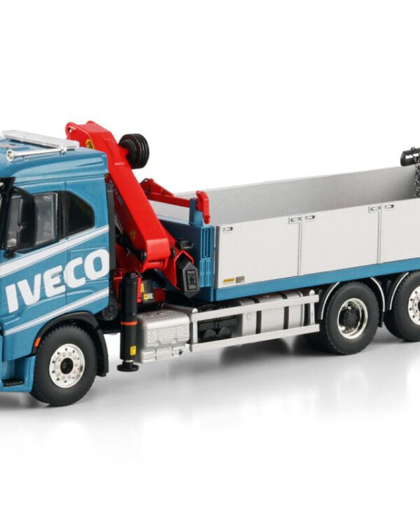 WSI Models model Iveco S-Way 6x2 valník s rukou Palfinger kovový sběratelský model v měřítku 1:50 výrobce WSI models