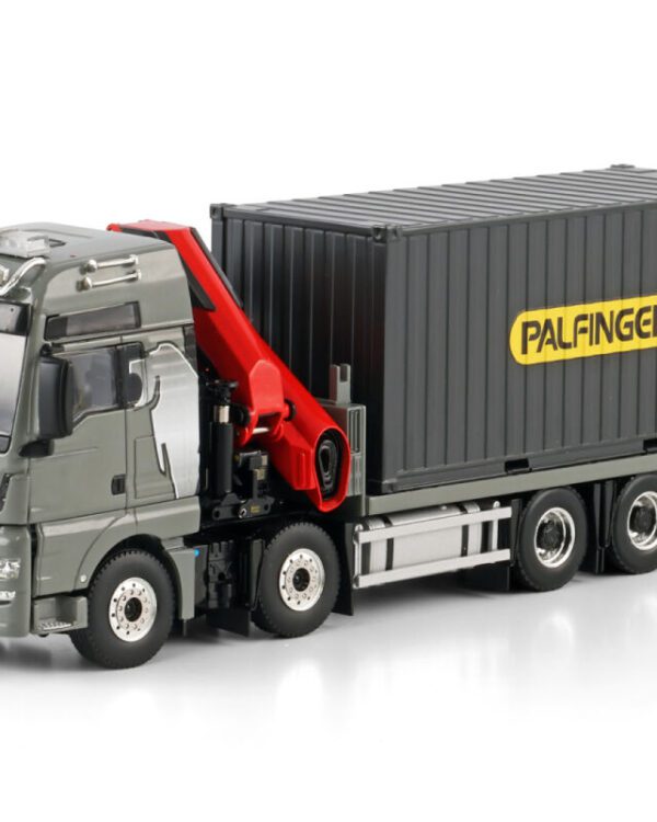 WSI Models model MAN TGX XXL 8x4+Palfinger+kontejner kovový sběratelský model v měřítku 1:50 výrobce WSI models