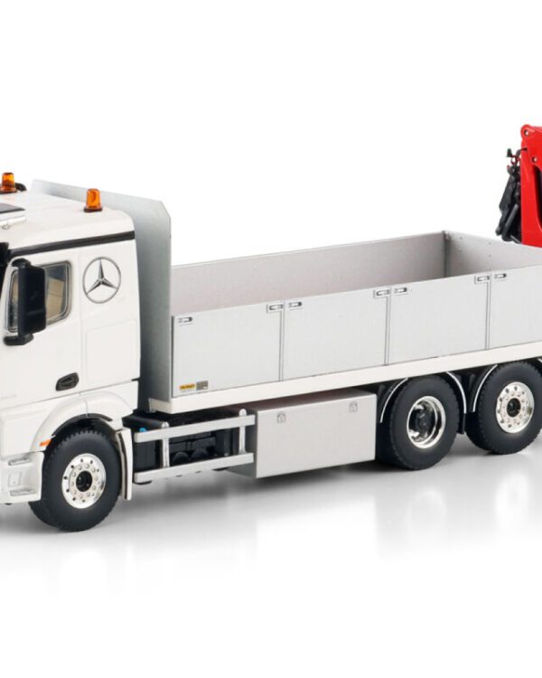 WSI Models model MB Actros MP5 6x2 valník s rukou Palfinger kovový sběratelský model v měřítku 1:50 výrobce WSI models