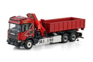 WSI Models model Scania G 6x4 hákový nakladač+Palfinger kovový sběratelský model v měřítku 1:50 výrobce WSI models