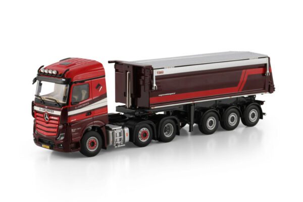 WSI Models model MB Actros MP5 6x2+sklopka A. van Grunsveh kovový sběratelský model v měřítku 1:50 výrobce WSI models
