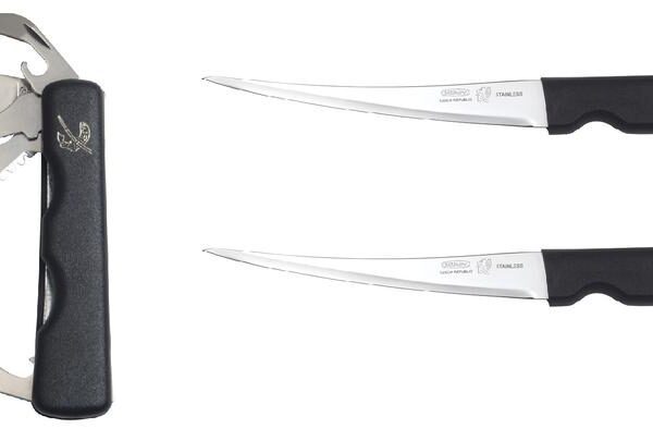 Mikov Set rybářský set nožů skládajíci se z:  1 x NŮŽ 338-NH-5 B/RYBÁŘSKÝ:  Rybářský nůž Angler 338-NH-5B z Mikova je ideální nůž pro každého rybáře. Rybářský nůž je vícedílný