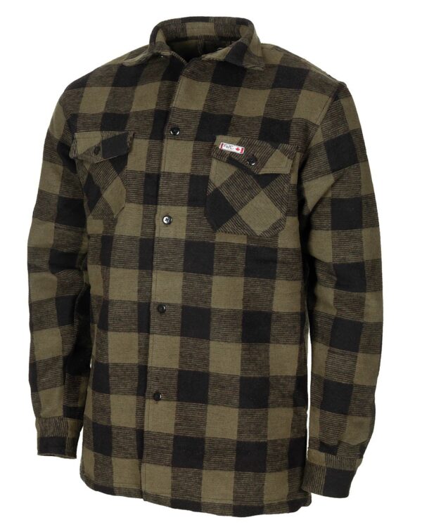 MFH košile kostkovaná dřevorubecká XXXL Teplejší kostkovaná košile s dlouhým rukávem