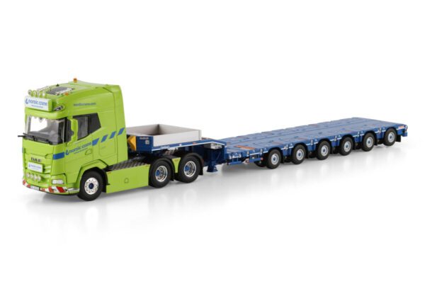 WSI Models model DAF XG+6x4+Nooteboom 6a Nordic Crane kovový sběratelský model v měřítku 1:50 výrobce WSI models