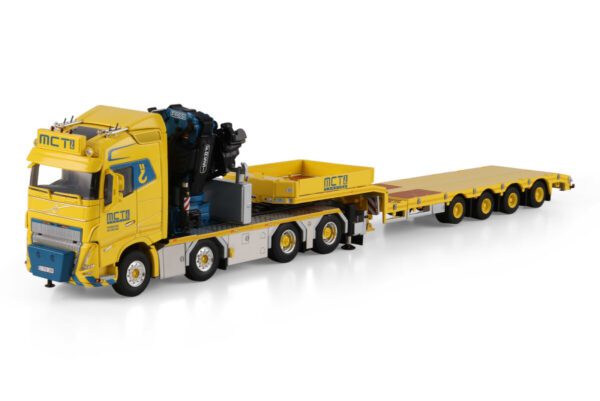 WSI Models model Volvo FH5 8x4+Fassi 1300+Nooteboom 4a MCT Craning kovový sběratelský model v měřítku 1:50 výrobce WSI models