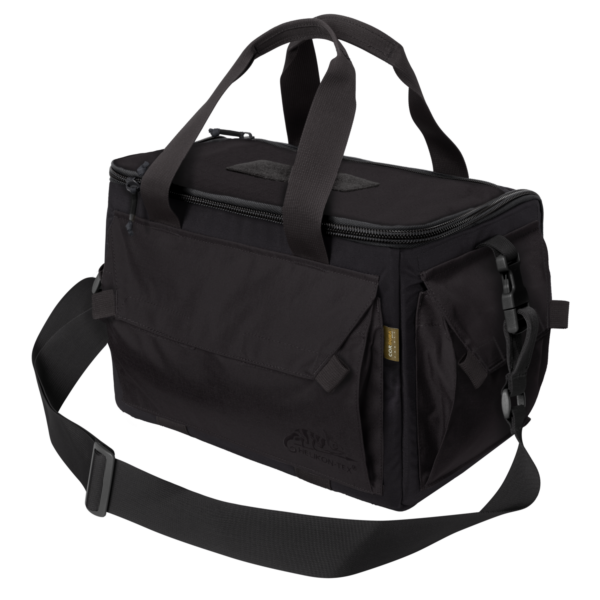 taška střelecká Helikon Range černá Range Bag® je kompaktní taška navržená odborníky pro přenášení velkého počtu zásobníků pušek a pistolí na střelnici. Má univerzální vložky - sáčky