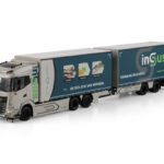 WSI Models model DAF XG 6x2+přívěs 2a+VZV Insus B.V. kovový sběratelský model v měřítku 1:50 výrobce WSI models
