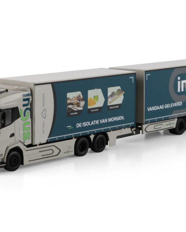 WSI Models model DAF XG 6x2+přívěs 2a+VZV Insus B.V. kovový sběratelský model v měřítku 1:50 výrobce WSI models