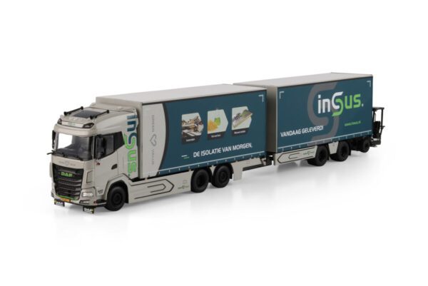 WSI Models model DAF XG 6x2+přívěs 2a+VZV Insus B.V. kovový sběratelský model v měřítku 1:50 výrobce WSI models