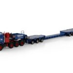 WSI Models model Scania 3 8x4+Scheuerle 8a Seeland kovový sběratelský model v měřítku 1:50 výrobce WSI models