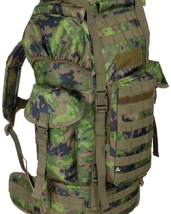 MFH batoh bojový Molle 65L vz.M05 tarn Vylepšený batoh střední velikosti za velmi příznivou cenu v rozumné kvalitě. Nový model batohu
