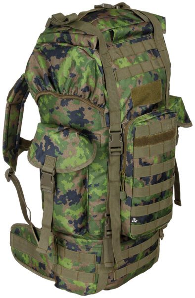 MFH batoh bojový Molle 65L vz.M05 tarn Vylepšený batoh střední velikosti za velmi příznivou cenu v rozumné kvalitě. Nový model batohu