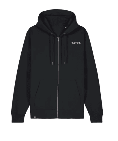 Tatra mikina Tatra černá na zip XXL Černá mikina na zip vhodná pro muže i ženy. Tato unisex mikina v nadčasové černé barvě je ideálním společníkem pro volný čas