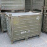paleta kovová použitá skládací paleta S 1000 s víkem má značnou odolnost