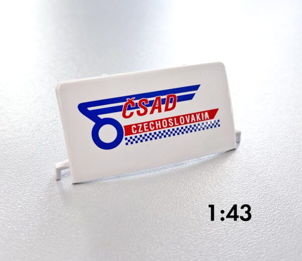 Kaden model spojler Liaz 100/110 logo ČSAD Kaden Speciálně vyrobený resinový model spojleru